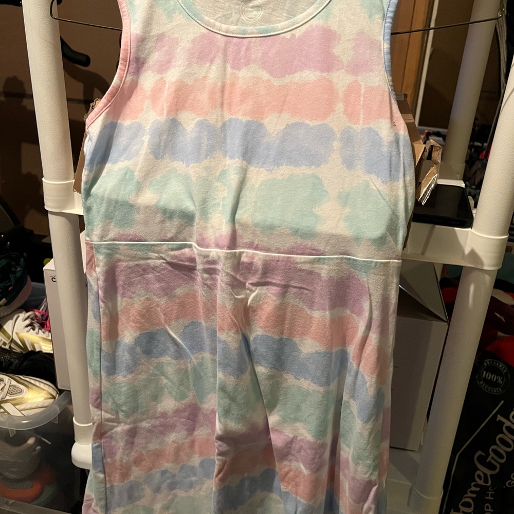 Wonder Nation Pastel Tie-Dye Kids Casual Dress